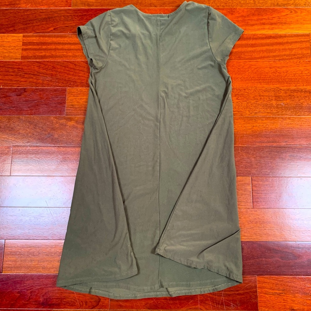 Olive Colored Dress! Short Sleeve!